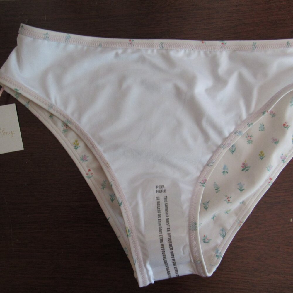 NWT SweetHoney Pink w/Tiny Flower Bouquets Swim Bottoms (Size X-Small) - Picture 3 of 4